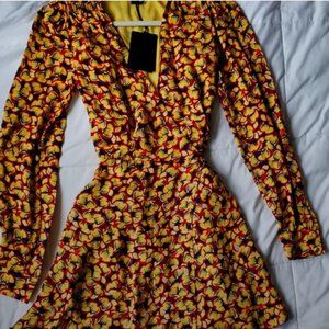 Saloni wrap dress : lea wrap mini-b dress